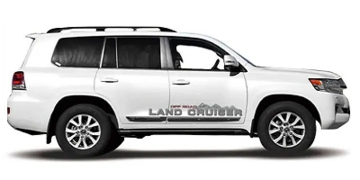 خط کشی نوشته بدنه لندکروزر GS-TLC-242