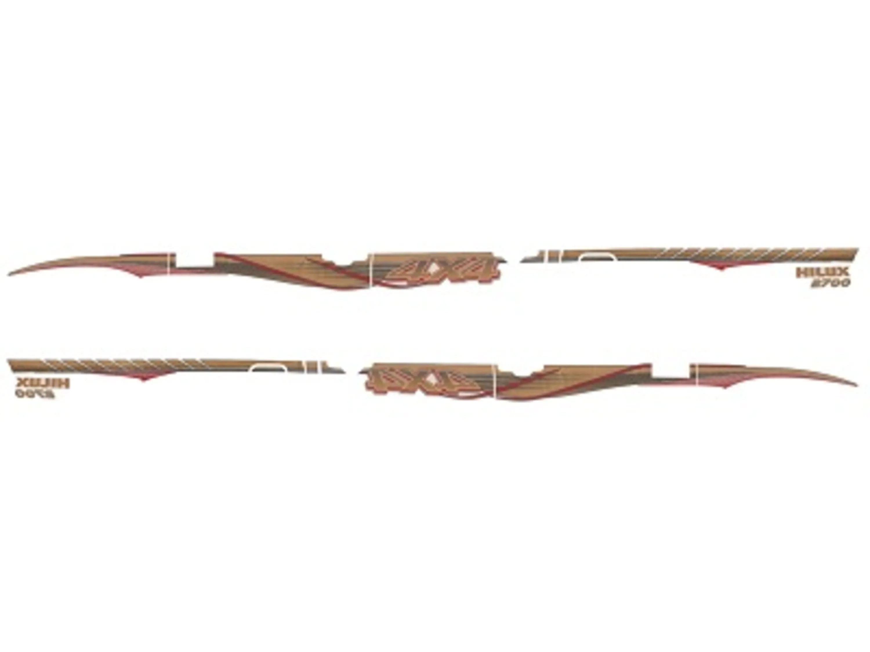 استیکر خط کشی بدنه هایلوکس GS-TH-115