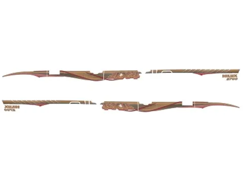 استیکر خط کشی بدنه هایلوکس GS-TH-115