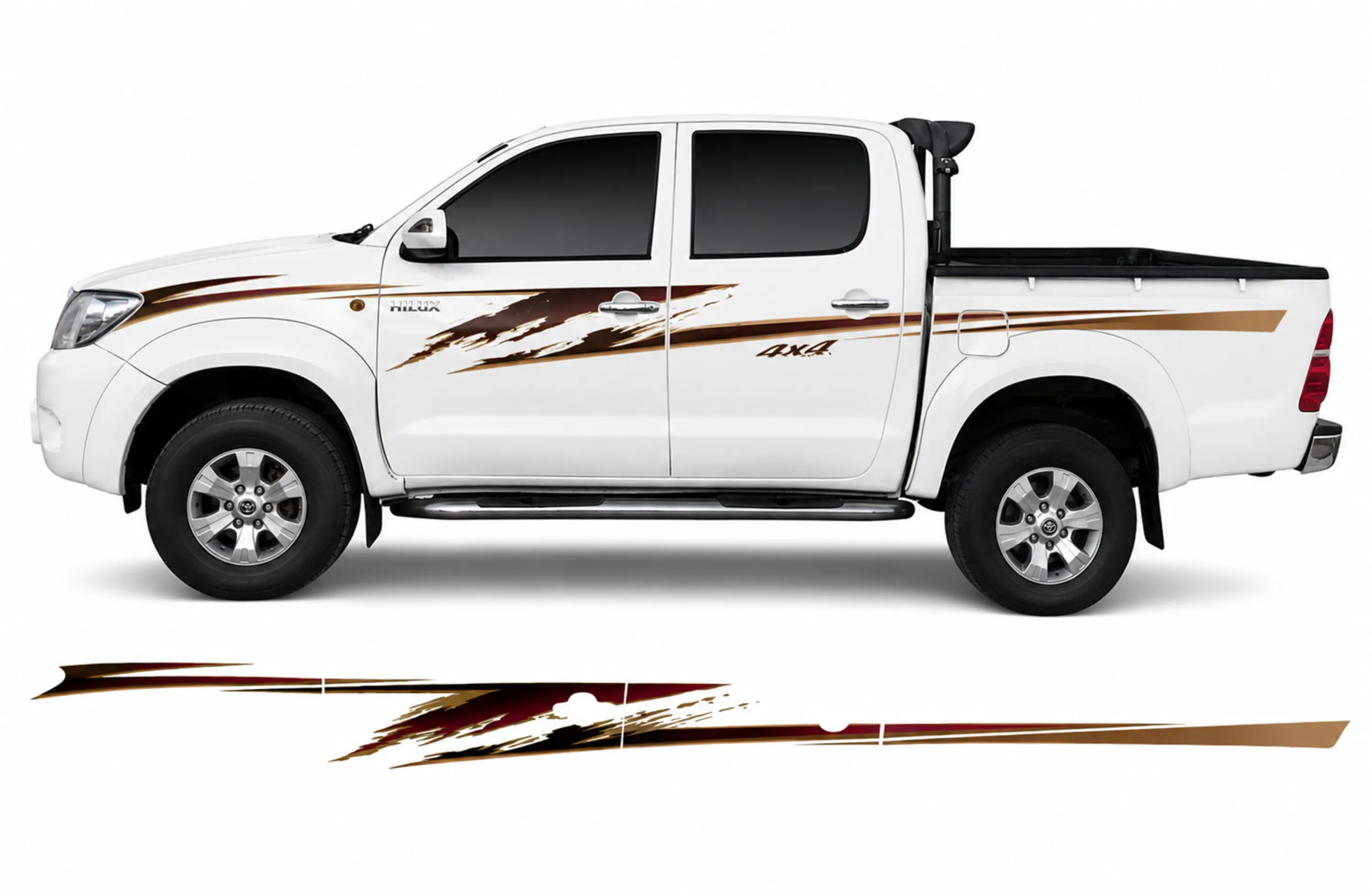 BODY STICKER STRIPE TOYOTA HILUX VIGO 2008  4D GS-TH-021