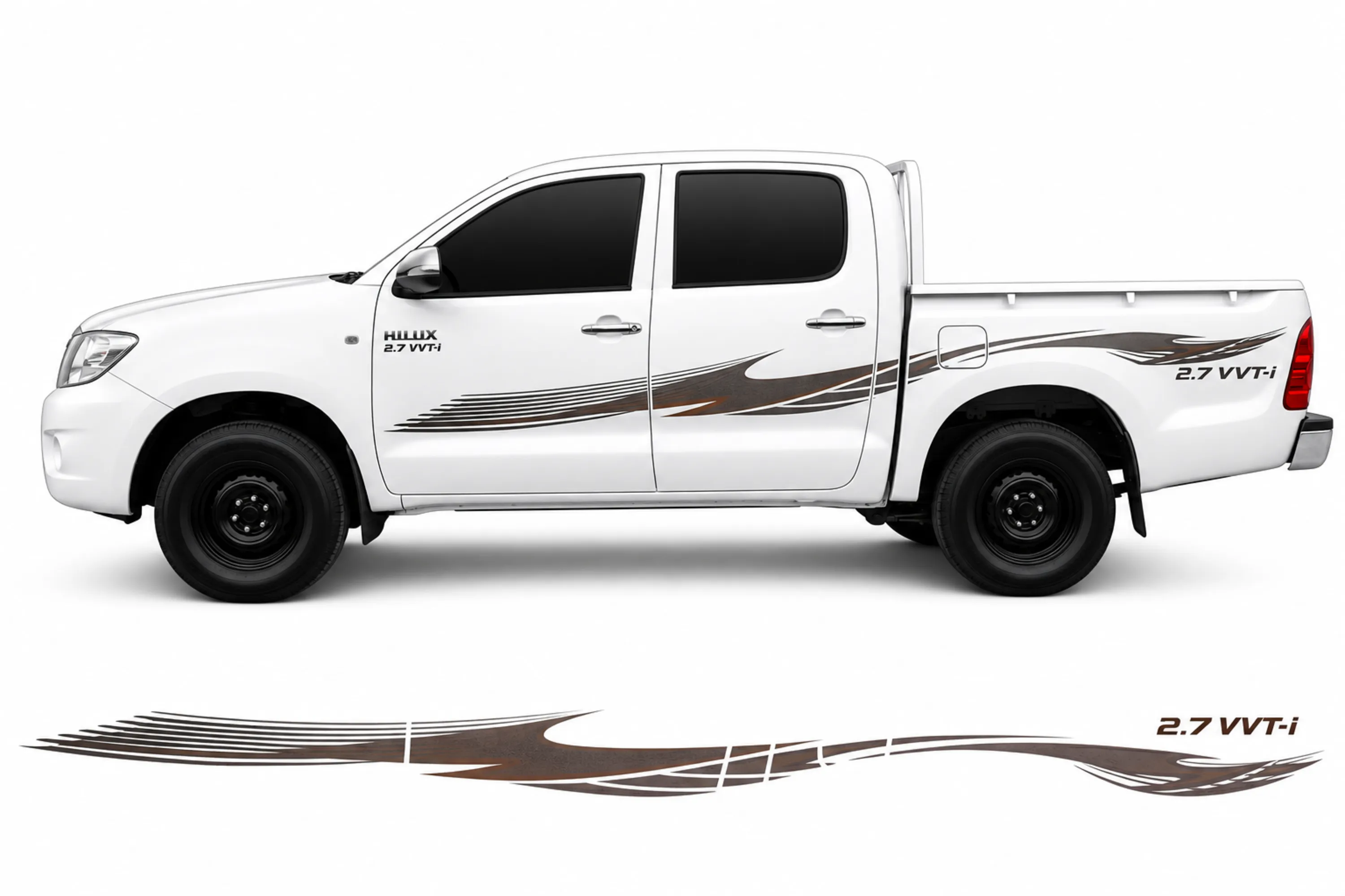BODY STICKER STRIPE TOYOTA HILUX 2012 4D GS-TH-084