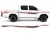BODY STICKER STRIPE TOYOTA HILUX 2014 4D GS-TH-134