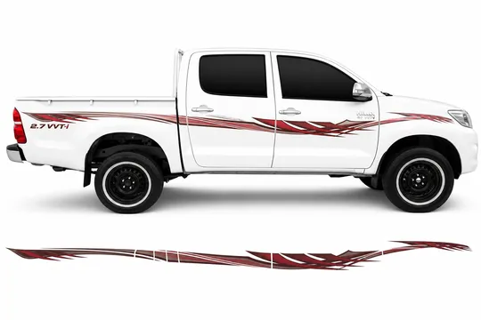 BODY STICKER STRIPE TOYOTA HILUX 2014 4D GS-TH-134