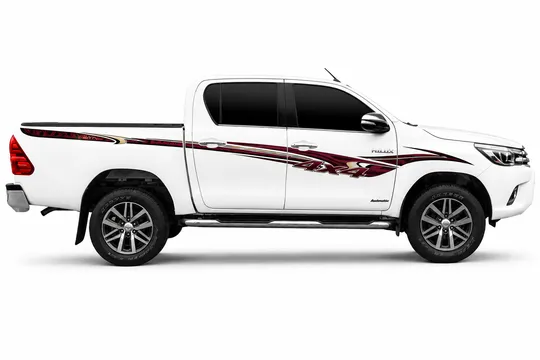 BODY STICKER STRIPE TOYOTA HILUX 2016 4D GS-TH-141