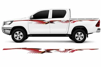 BODY STICKER STRIPE TOYOTA HILUX 2016 4D GS-TH-148