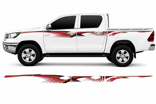 BODY STICKER STRIPE TOYOTA HILUX 2016 4D GS-TH-148