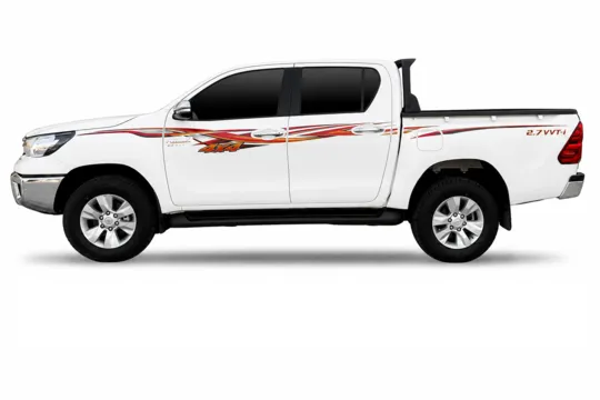 BODY STICKER STRIPE TOYOTA HILUX 2016 4D GS-TH-149
