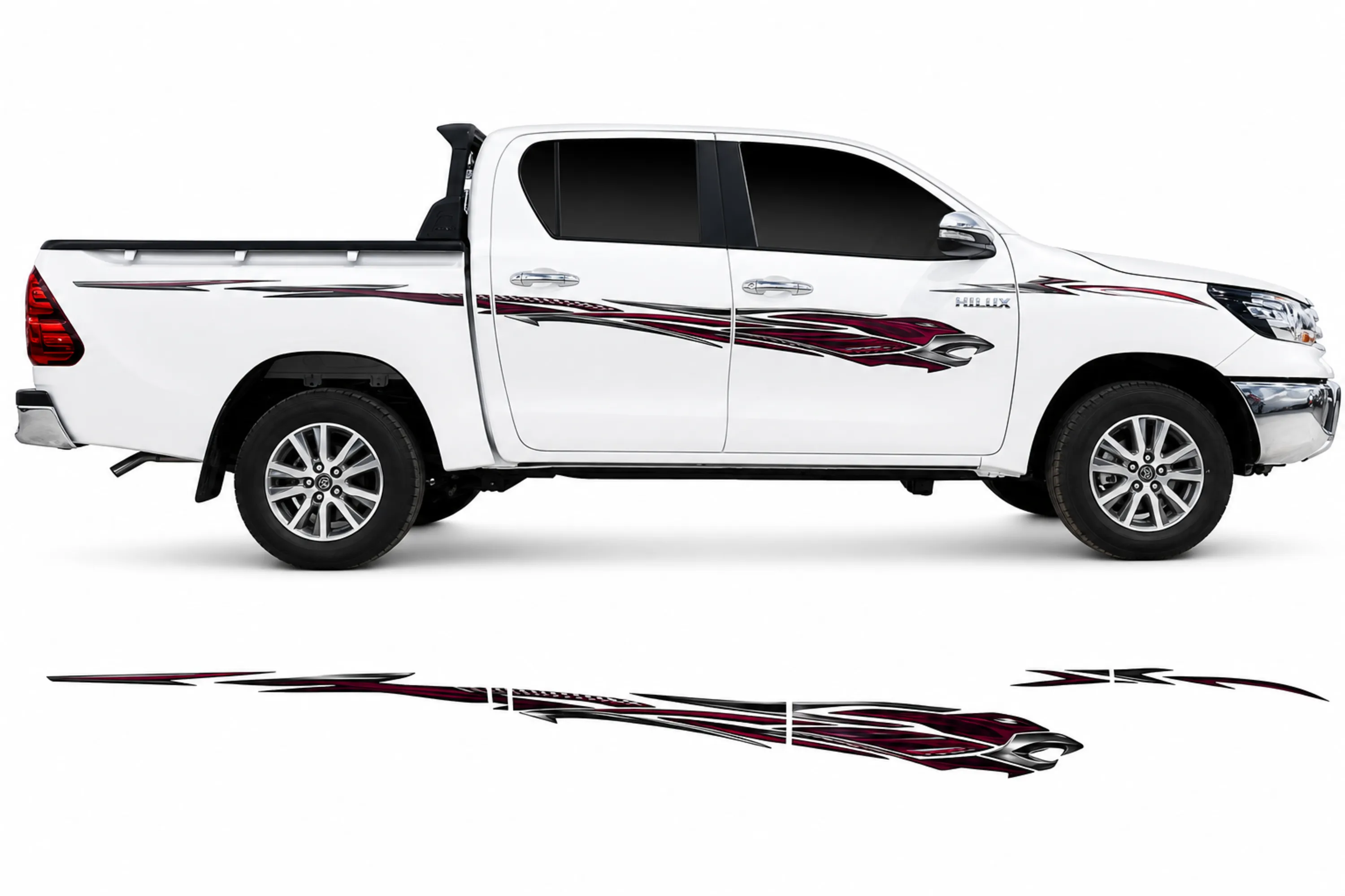 BODY STICKER STRIPE TOYOTA HILUX 2023 4D GS-TH-244
