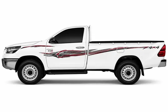 BODY STICKER STRIPE TOYOTA HILUX 2024 2D LONG GS-TH-278