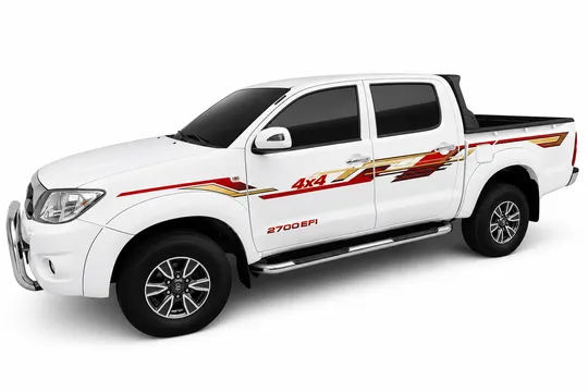 BODY STICKER STRIPE TOYOTA HILUX 2011 4D GS-TH-053
