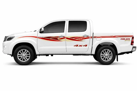 BODY STICKER STRIPE TOYOTA HILUX 2015 4D GS-TH-137