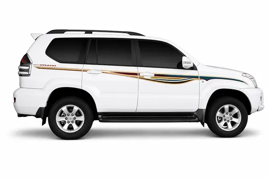 BODY STICKER STRIPE TOYOTA PRADO GRJ-RZJ120 2009 UP GS-TLP-119