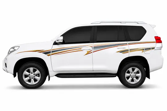 BODY STICKER STRIPE TOYOTA PRADO RZJ150 2010 UP GS-TLP-124