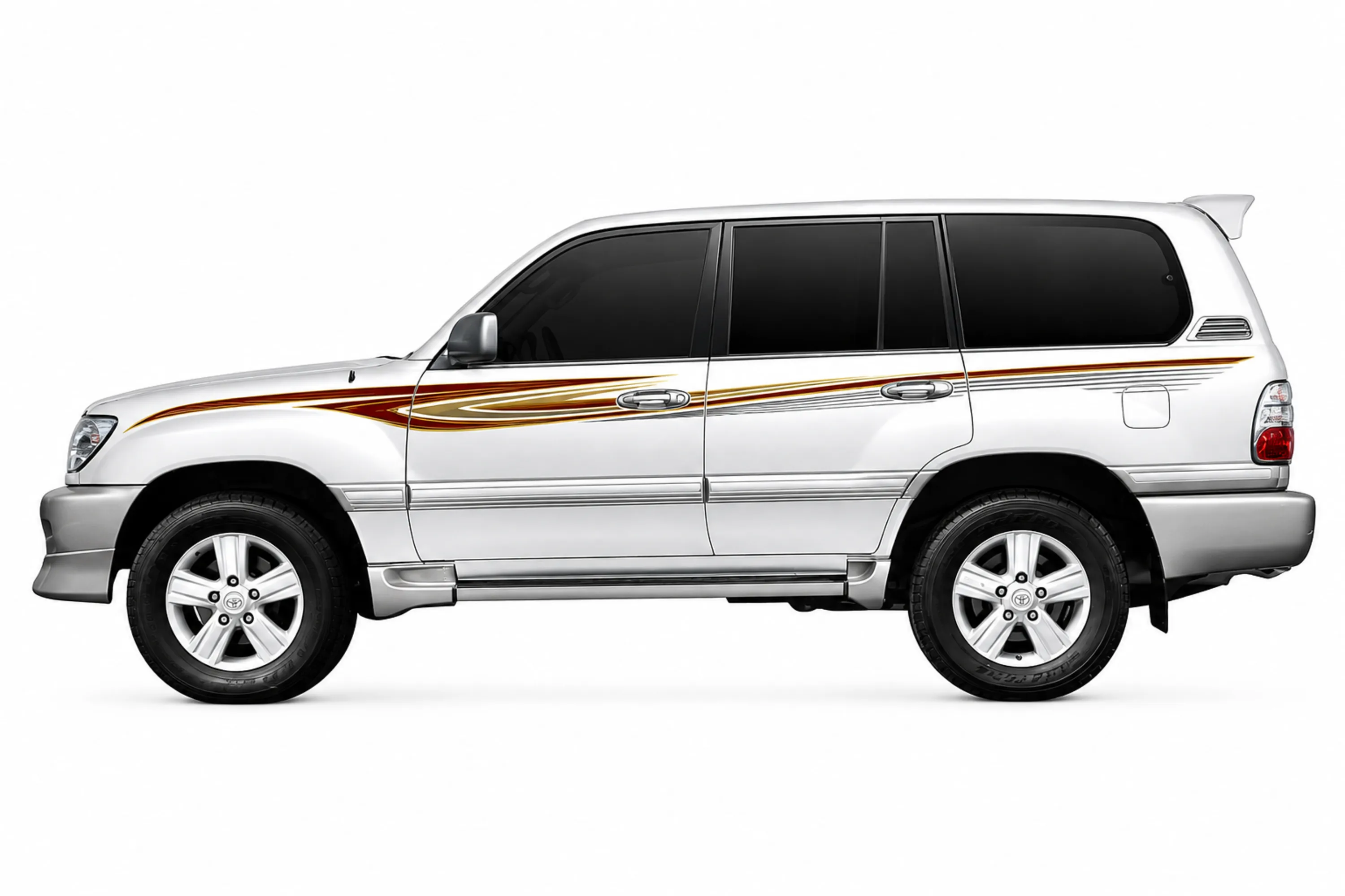 BODY STICKER STRIPE TOYOTA LAND CRUISER GX-R 2007 UP GS-TLC-070