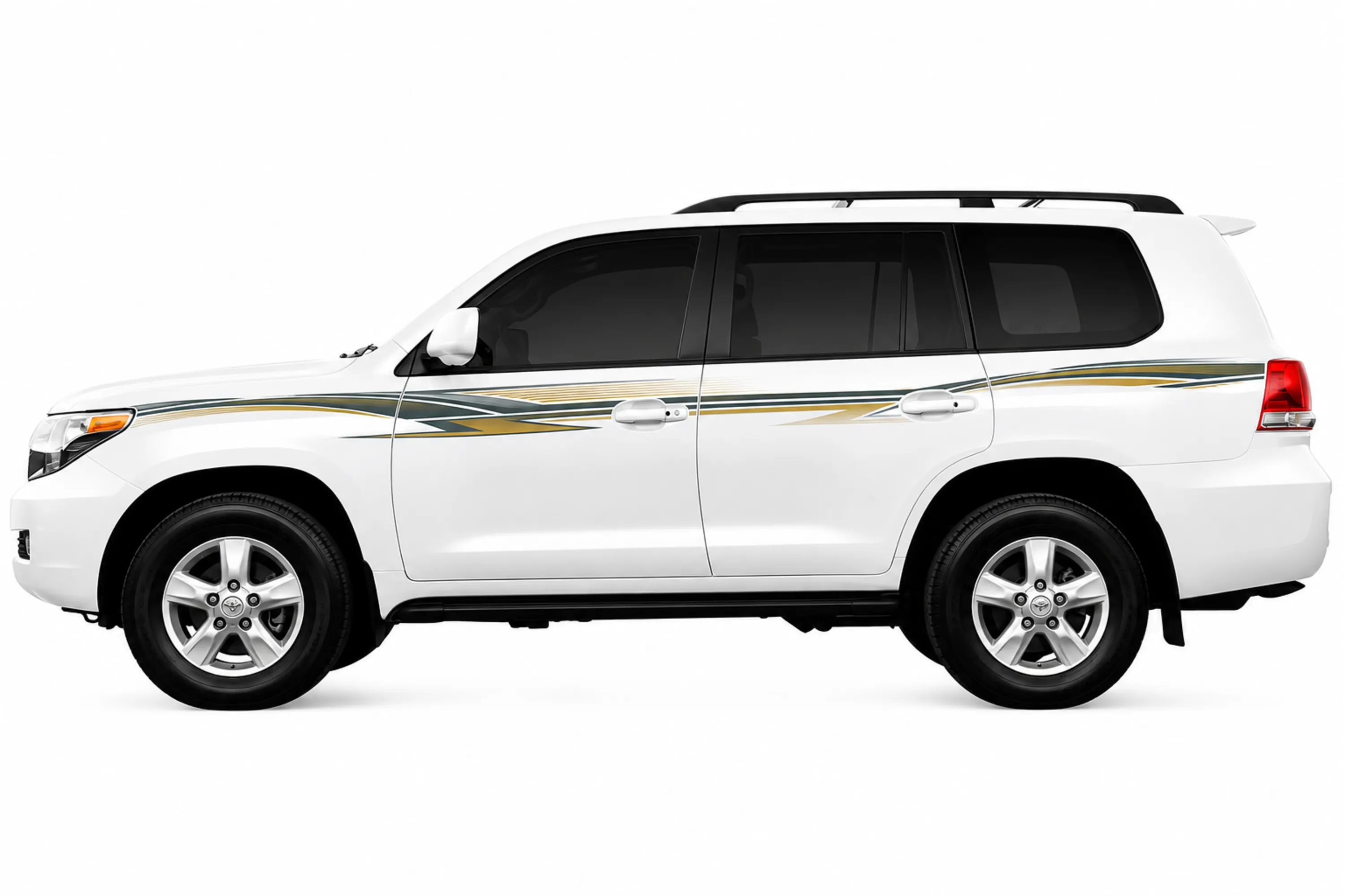 BODY STICKER STRIPE TOYOTA LAND CRUISER UZJ200 VX-R 2008 UP GS-TLC-075