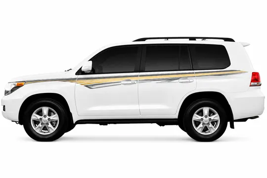 BODY STICKER STRIPE TOYOTA LAND CRUISER UZJ200 VX-R 2010 UP GS-TLC-115