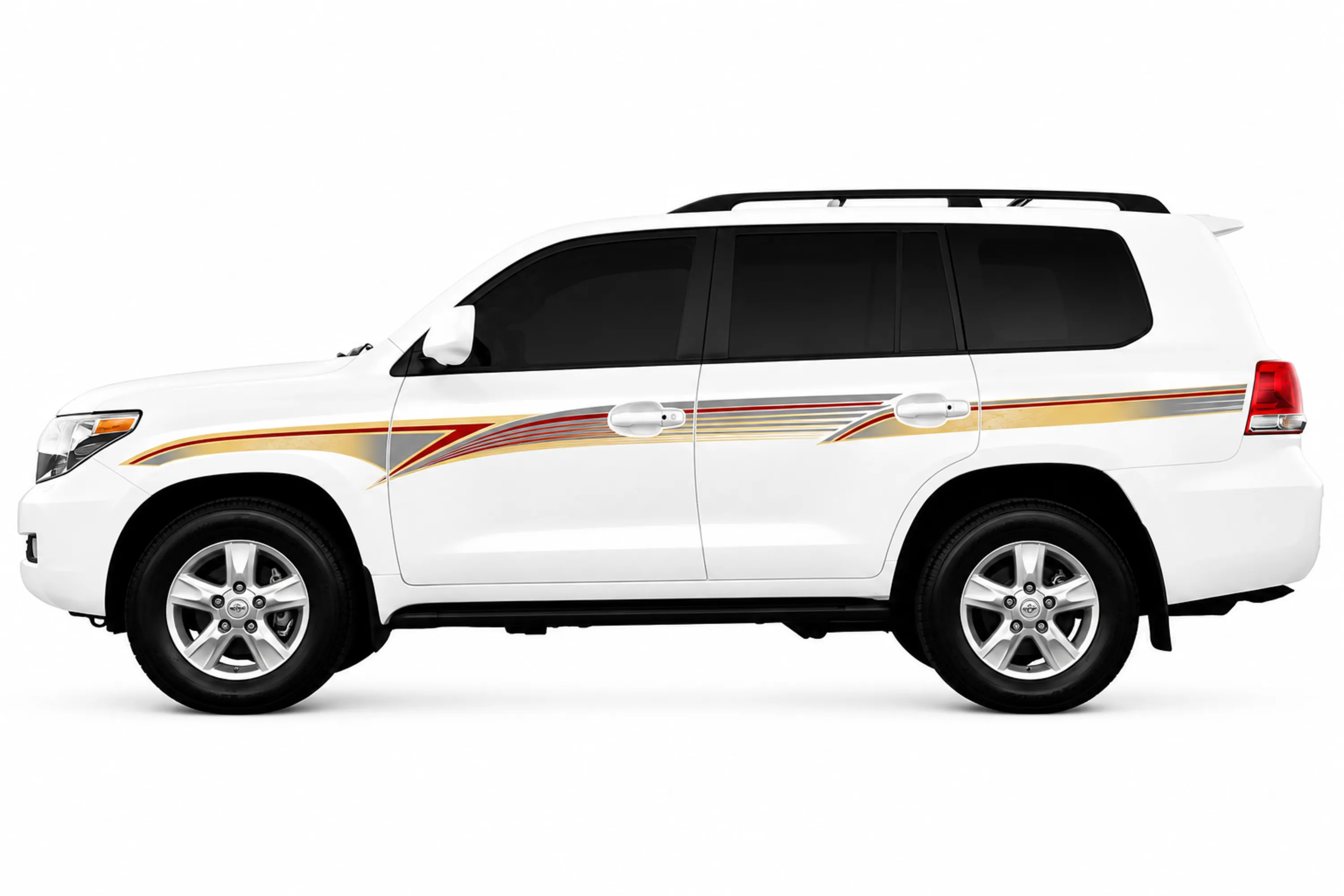 BODY STICKER STRIPE TOYOTA LAND CRUISER FZJ200 GX-R 2010 UP GS-TLC-126