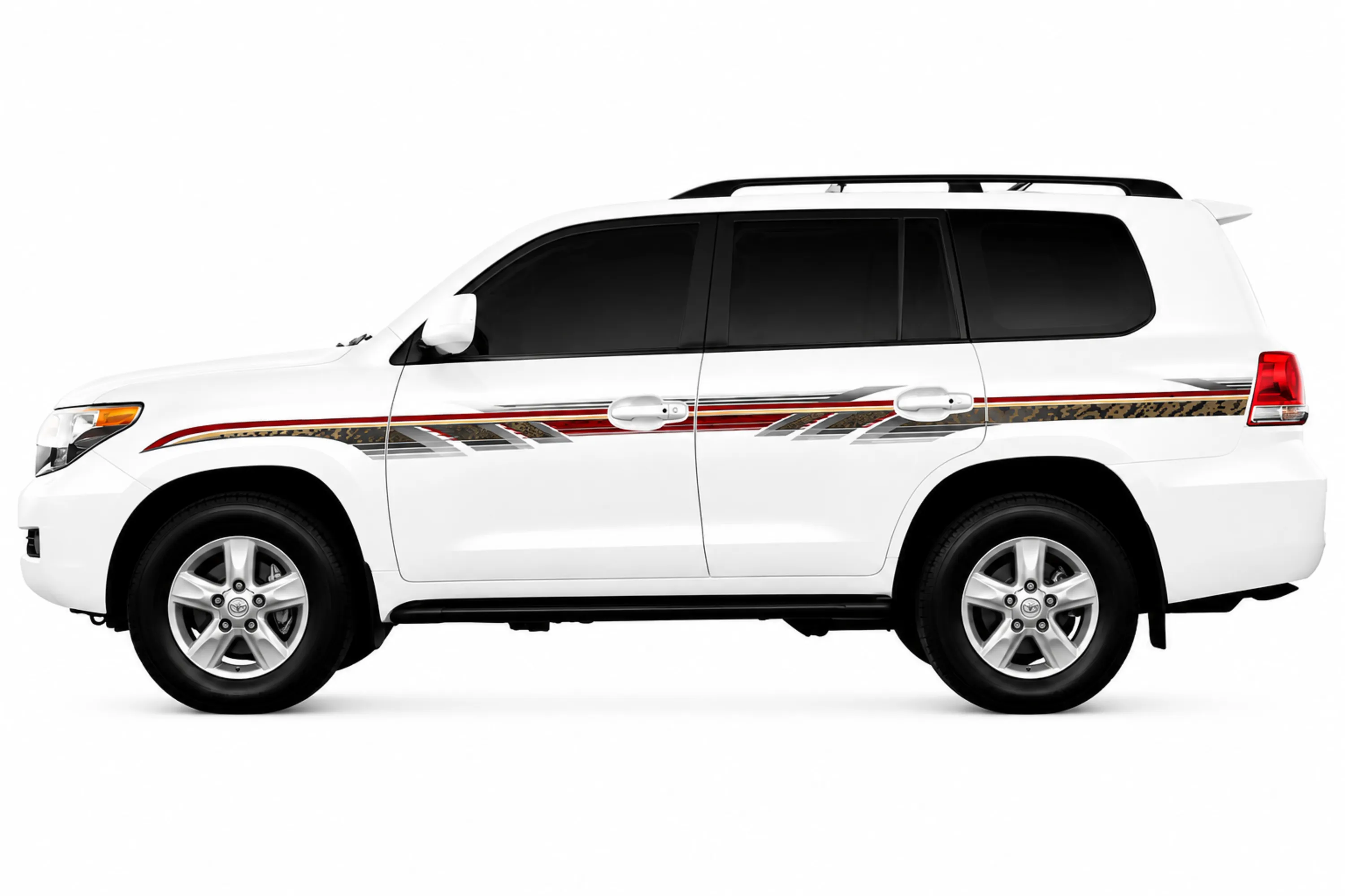 BODY STICKER STRIPE TOYOTA LAND CRUISER 2012 GX-R UP GS-TLC-161