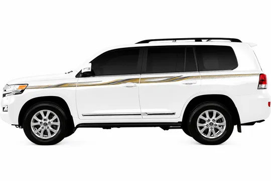 BODY STICKER STRIPE TOYOTA LAND CRUISER VX-R 2015 GS-TLC-209