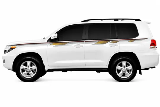 BODY STICKER STRIPE TOYOTA LAND CRUISER 2014 GX-R UP GS-TLC-193