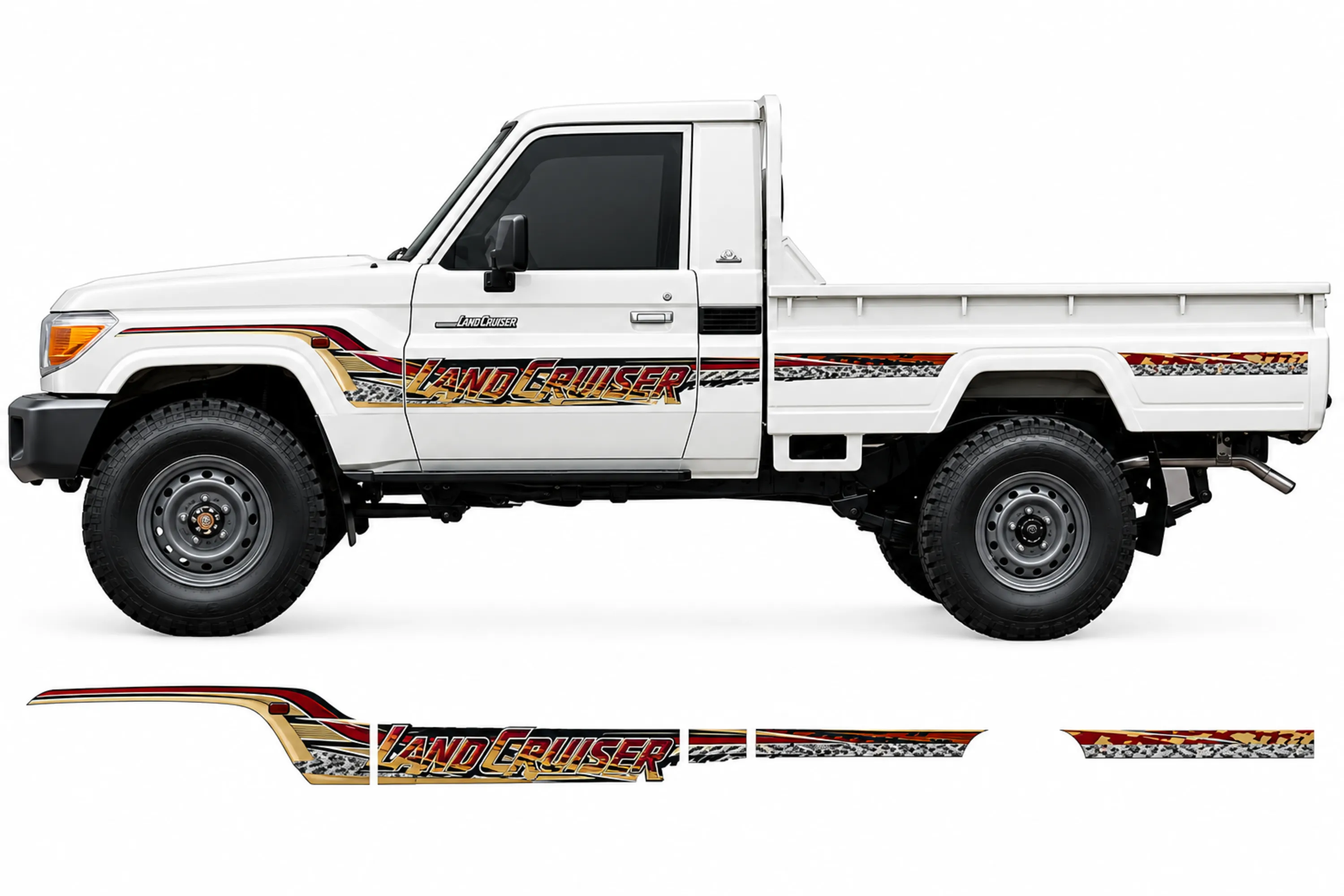 BODY STICKER STRIPE TOYOTA LAND CRUISER LC79 2023 CS-LCP-106