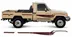 BODY STICKER STRIPE TOYOTA LAND CRUISER LC79 2016 GS-LCP-060
