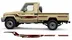 BODY STICKER STRIPE TOYOTA LAND CRUISER LC79 2015 GS-LCP-052