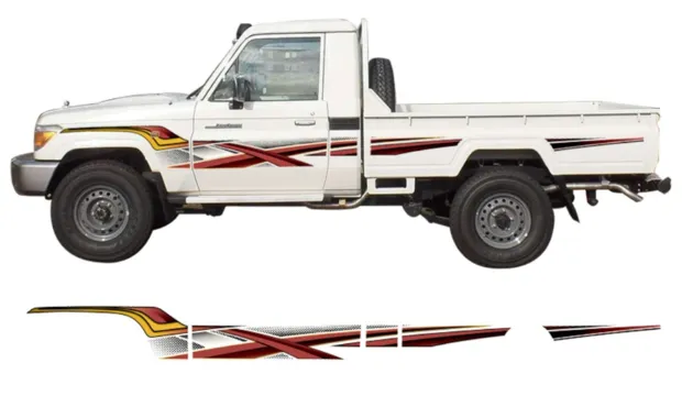 BODY STICKER STRIPE TOYOTA LAND CRUISER LC79 2014 GS-LCP-050