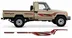 BODY STICKER STRIPE TOYOTA LAND CRUISER LC79 2013 GS-LCP-046