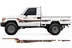 BODY STICKER STRIPE TOYOTA LAND CRUISER LC79 2022 GS-LCP-093