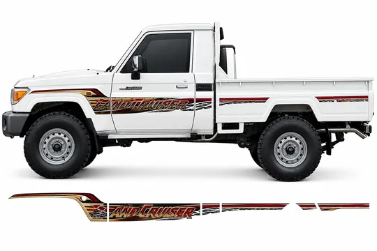 BODY STICKER STRIPE TOYOTA LAND CRUISER LC79 2022 GS-LCP-091