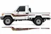 BODY STICKER STRIPE TOYOTA LAND CRUISER LC79 2021 GS-LCP-086