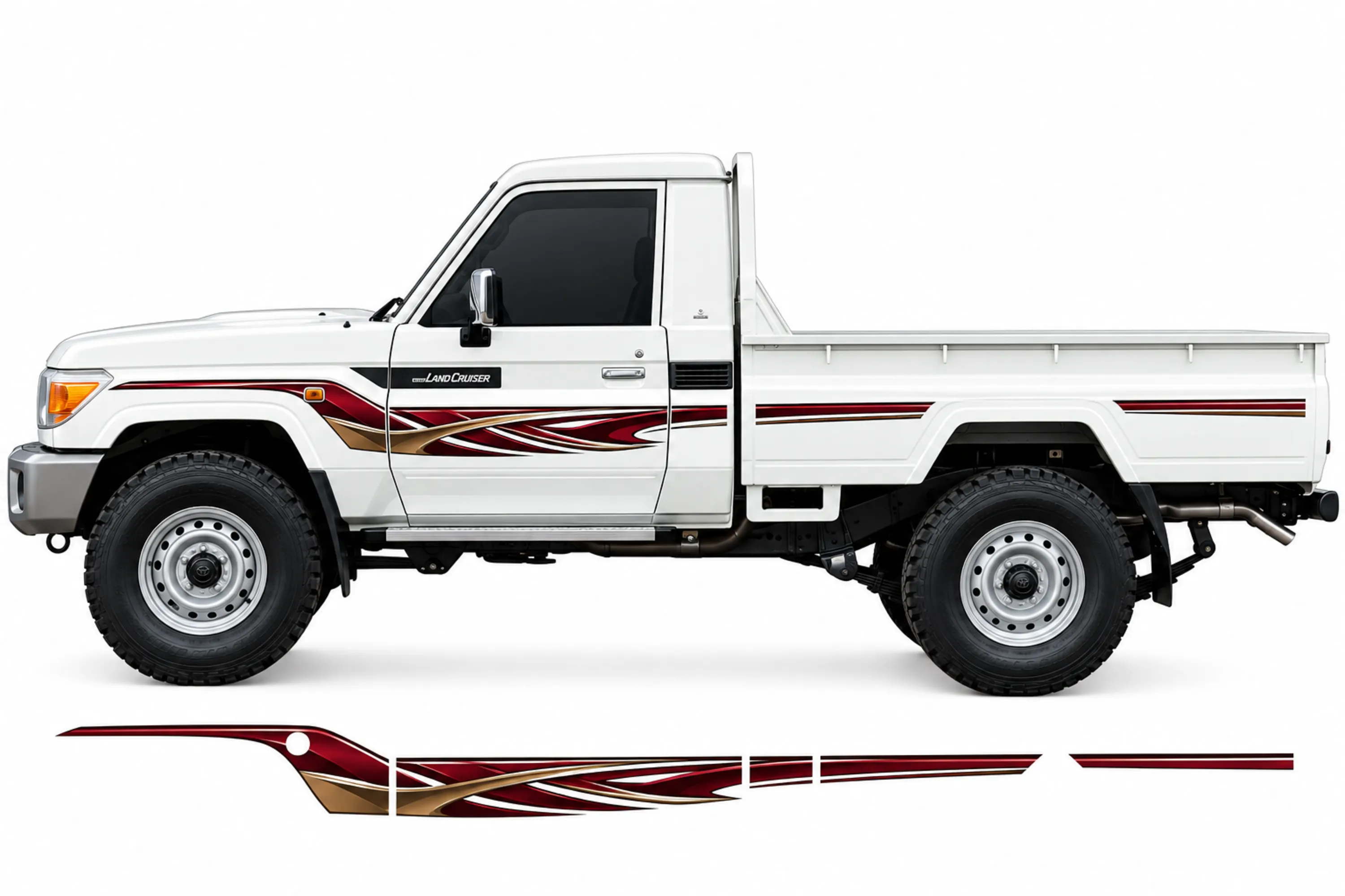 BODY STICKER STRIPE TOYOTA LAND CRUISER LC79 2019 GS-LCP-072