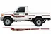 BODY STICKER STRIPE TOYOTA LAND CRUISER LC79 2019 GS-LCP-072