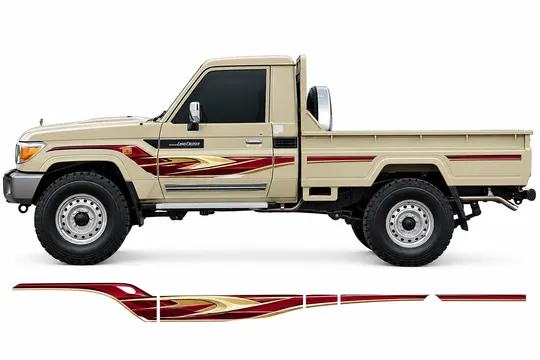 BODY STICKER STRIPE TOYOTA LAND CRUISER LC79 2018 GS-LCP-070